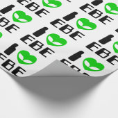 I Alien Heart EBE Cadeaupapier (Hoek)