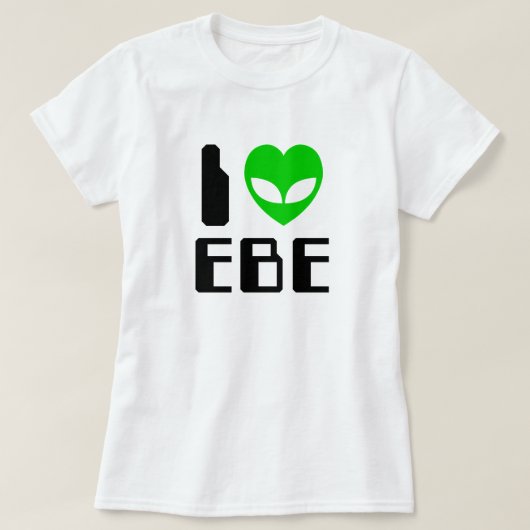I Alien Heart EBE T-shirt (Design voorkant)