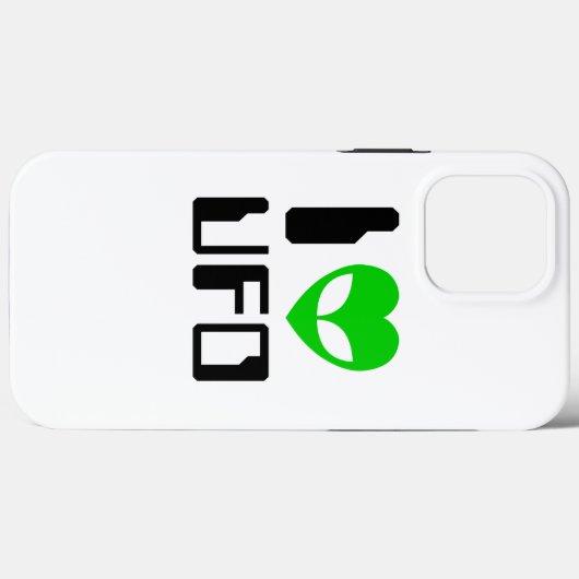 I Alien Heart UFO Case-Mate iPhone Case (Achterkant (horizontaal))