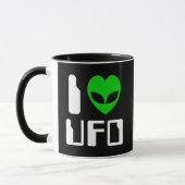 I Alien Heart UFO Coffee-Mok Mok (Links)
