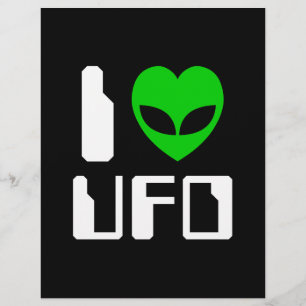 I Alien Heart UFO Flyer