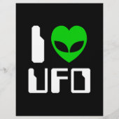I Alien Heart UFO Flyer (Achterkant)