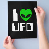 I Alien Heart UFO Flyer (Hand)