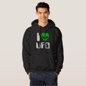 I Alien Heart UFO Hoodie (Voorkant volledig)