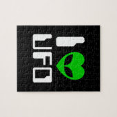 I Alien Heart UFO Legpuzzel (Horizontaal)