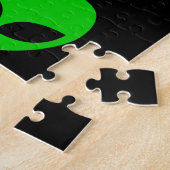 I Alien Heart UFO Legpuzzel (Zijkant)