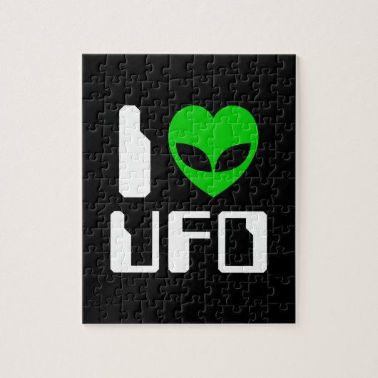 I Alien Heart UFO Legpuzzel (Verticaal)