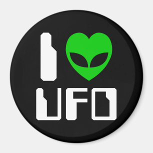 I Alien Heart UFO Magneet