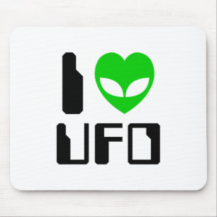 I Alien Heart UFO Muismat