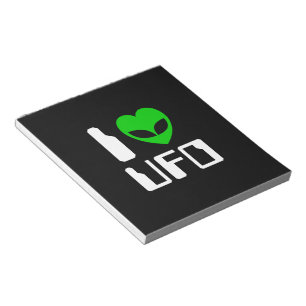 I Alien Heart UFO Notitieblok