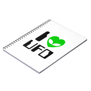 I Alien Heart UFO Notitieboek