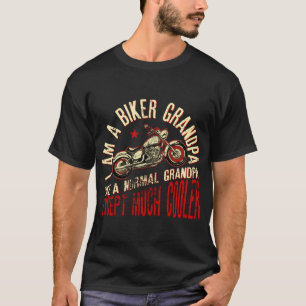 I Am A Biker GrandPa print Grappig cadeau voor Coo T-shirt