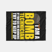 I Am A Bomb Technician If You See Me Home Fleece Deken (Voorkant (Horizontaal))