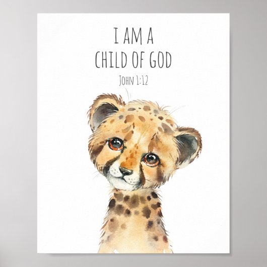 I am a child of God Bible Verse Poster for Kids (Devant)
