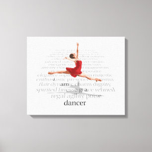 I Am A Dancer Canvas Afdruk