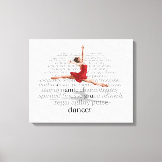 I Am A Dancer Canvas Afdruk (Voorkant)