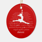 I Am A Dancer Keramisch Ornament (Links)