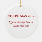 I Am A Dancer Keramisch Ornament (Achterkant)