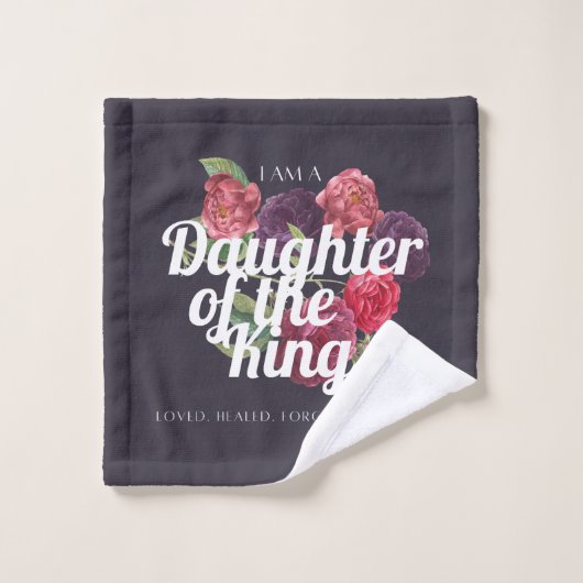 "I am a Daughter of the King" Towel Bad Handdoek (Wasdoekje)