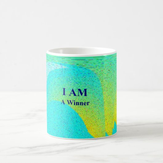 "I AM A GAGNER" Blanc 11 oz Mug Blanc classique (Centre)