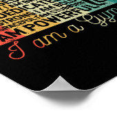 I am a gymnast Funny gymnastics coach Poster (Hoek)