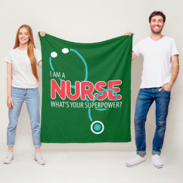 I am a Nurse Fleece Deken