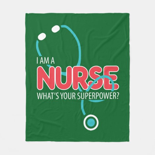 I am a Nurse Fleece Deken (Voorkant)