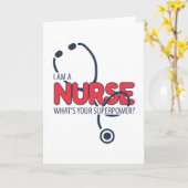 I am a Nurse Kaart (Gele Bloem)