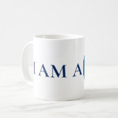 I AM A PRO | Bold Minimalist Blue Circle Mug (Devant gauche)