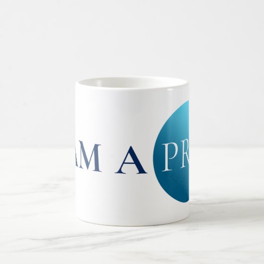 I AM A PRO | Bold Minimalist Blue Circle Mug (Centre)