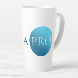I AM A PRO | Bold Minimalist Blue Circle Mug Latte Mok