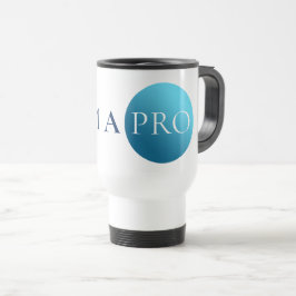 I AM A PRO | Bold Minimalist Blue Circle Mug Reisbeker