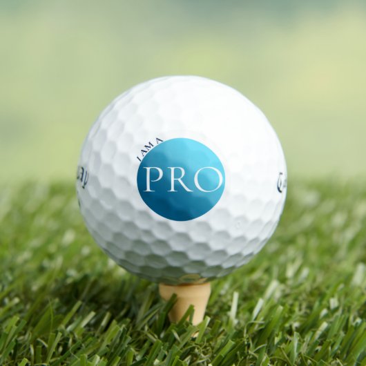 I AM A PRO - Custom Blue Golf Ball Golfballen (Insitu Shirt)