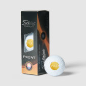 I AM A PRO | Custom Golden Golf Ball Golfballen (Verpakking)