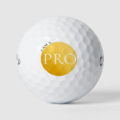 I AM A PRO | Custom Golden Golf Ball  Golfballen (Voorkant)