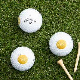 I AM A PRO | Custom Golden Golf Ball  Golfballen