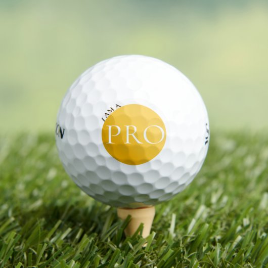 I AM A PRO | Custom Golden Golf Ball  Golfballen (Insitu Shirt)
