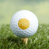 I AM A PRO - Custom Golden Golf Ball Golfballen (Insitu Shirt)