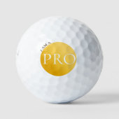 I AM A PRO | Custom Golden Golf Ball  Golfballen (Voorkant)