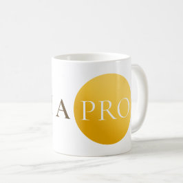 I AM A PRO | Elegant Gold Circle Motivational Mug Koffiemok