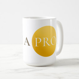 I AM A PRO | Elegant Gold Circle Motivational Mug Koffiemok