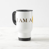 I AM A PRO | Elegant Gold Circle Motivational Mug Reisbeker (Voorkant links)