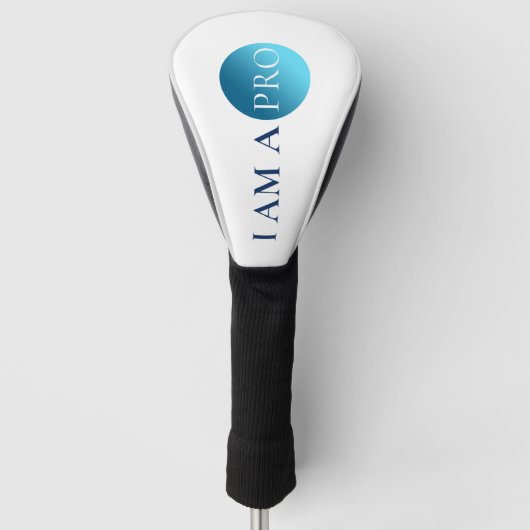 I Am a Pro – Minimal Athletic Statement Design Golfheadcover (Voorkant)