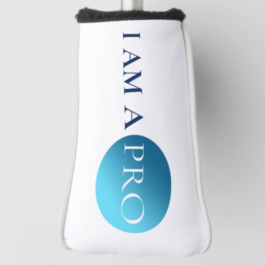 I Am a Pro – Minimal Athletic Statement Design Golfheadcover (Draai 90)