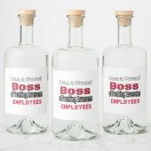 I am a Proud Boss of Freaking Awesome Employees Likeurfles Etiket (Flessen)