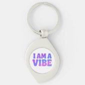I Am A Vibe — Energy Frequency Manifestation Desig Sleutelhanger (Voorkant)