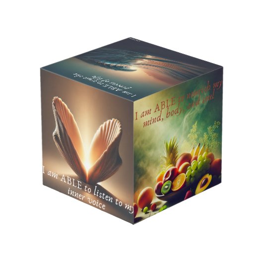I am ABLE - Affirmation Photo Cube (Angle arrière)