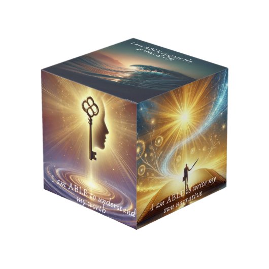 I am ABLE - Affirmation Photo Cube (Angle devant)