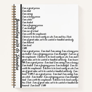I AM AFFIRMATION Spiral Notebook Notitieboek