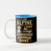 I Am Alpine. I Don't Stop When I'm Tired Tweekleurige Koffiemok (Links)